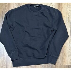 Rudis Men's Sz Medium Sweatshirt Pullover Black Crewneck Long Sleeve Sweater